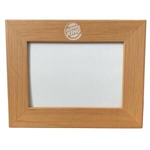 Burger King wooden picture frame for 5x7 photo